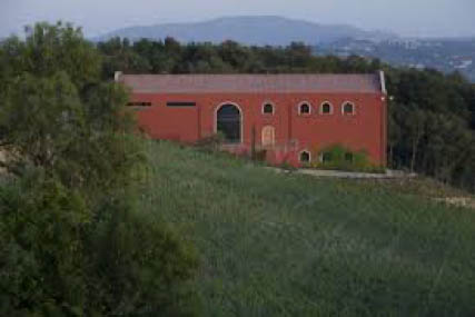 Exterior of Caiarossa Winery in Italy